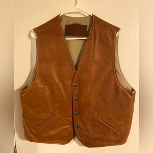 Coronado Leather Concealed Carry Vest with Bison Leather Size 46